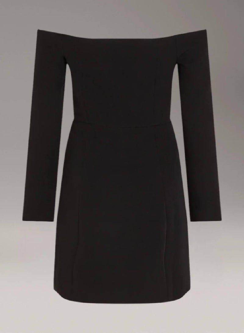 CALVIN KLEIN Bardot Mini Dress - Image 4